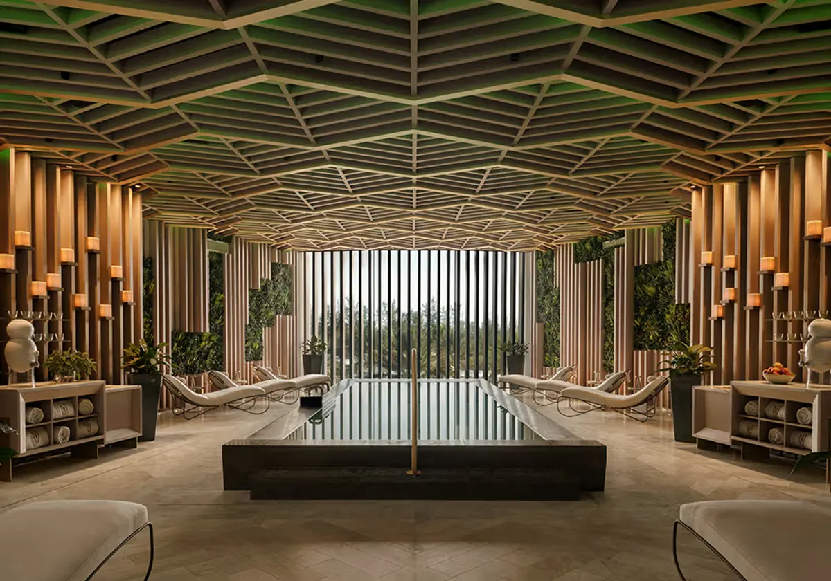 mineral pool at meraki wellness