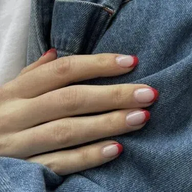 red french manicure
