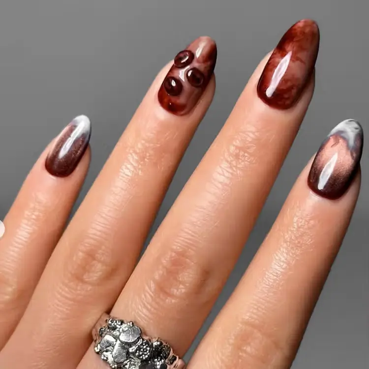 Espresso Martini nails