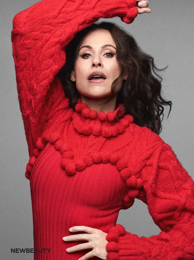 Minnie Driver red bodysuit