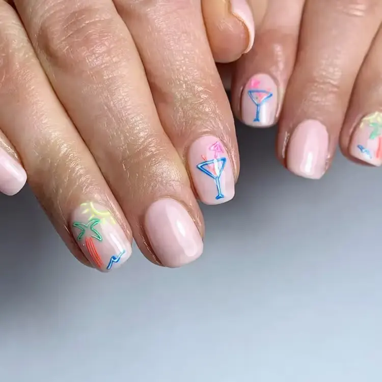 miami vice nails