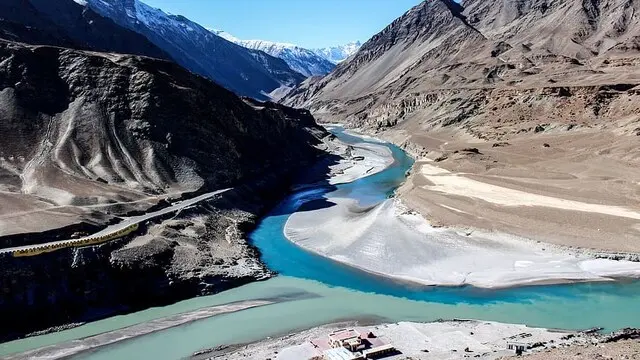 3. Chadar: Mystical Enchantment Along the Zanskar River | Discover pure joy and mystique at Chadar, nestled along the frozen Zanskar River for several months of the year. This magical destination has become a renowned trekking spot. The Chadar trek promises an adventure of a lifetime, with the mighty Himalayas standing witness to an unforgettable rafting experience. (Image: Reuters).