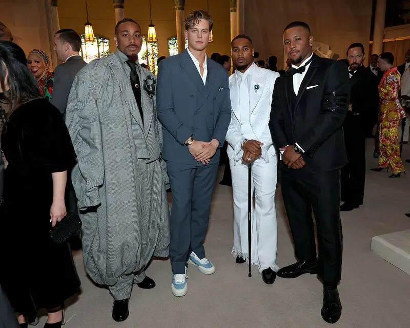 Justin Jefferson, Joe Burrow, Jonathan Owens and Saquon Barkley