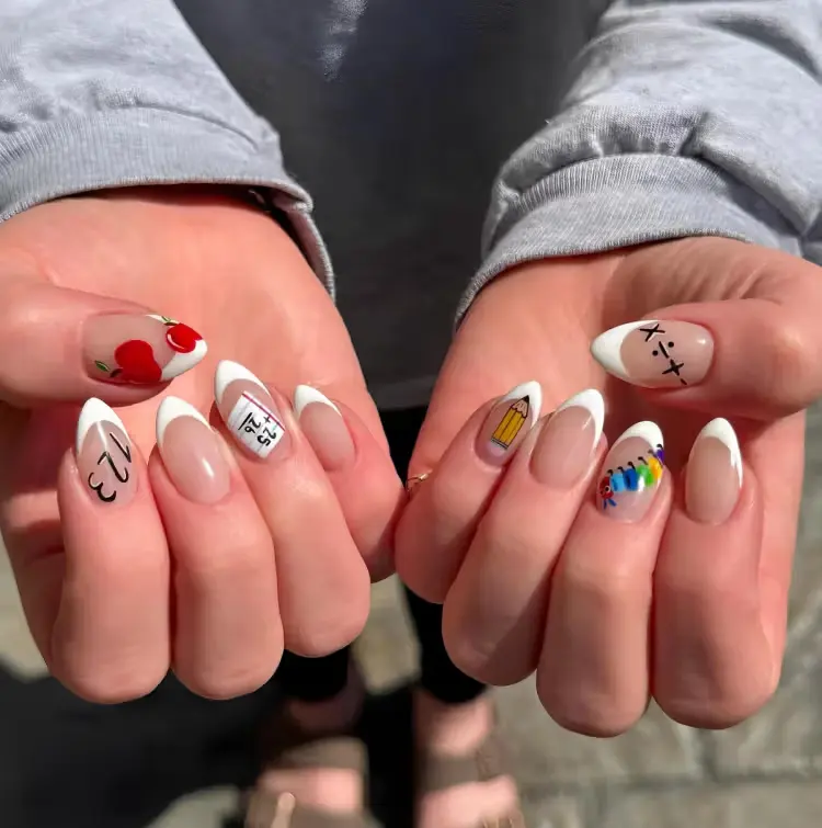 back to school nails