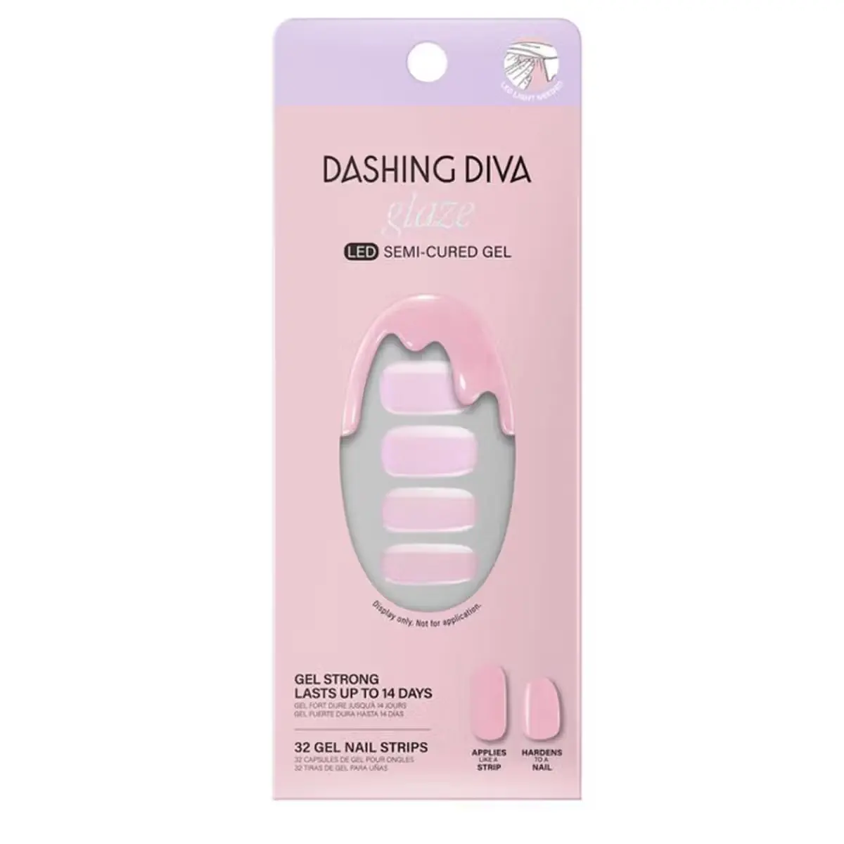 Dashing Dive Unicorn Glaze Gel Nail Polish Strips