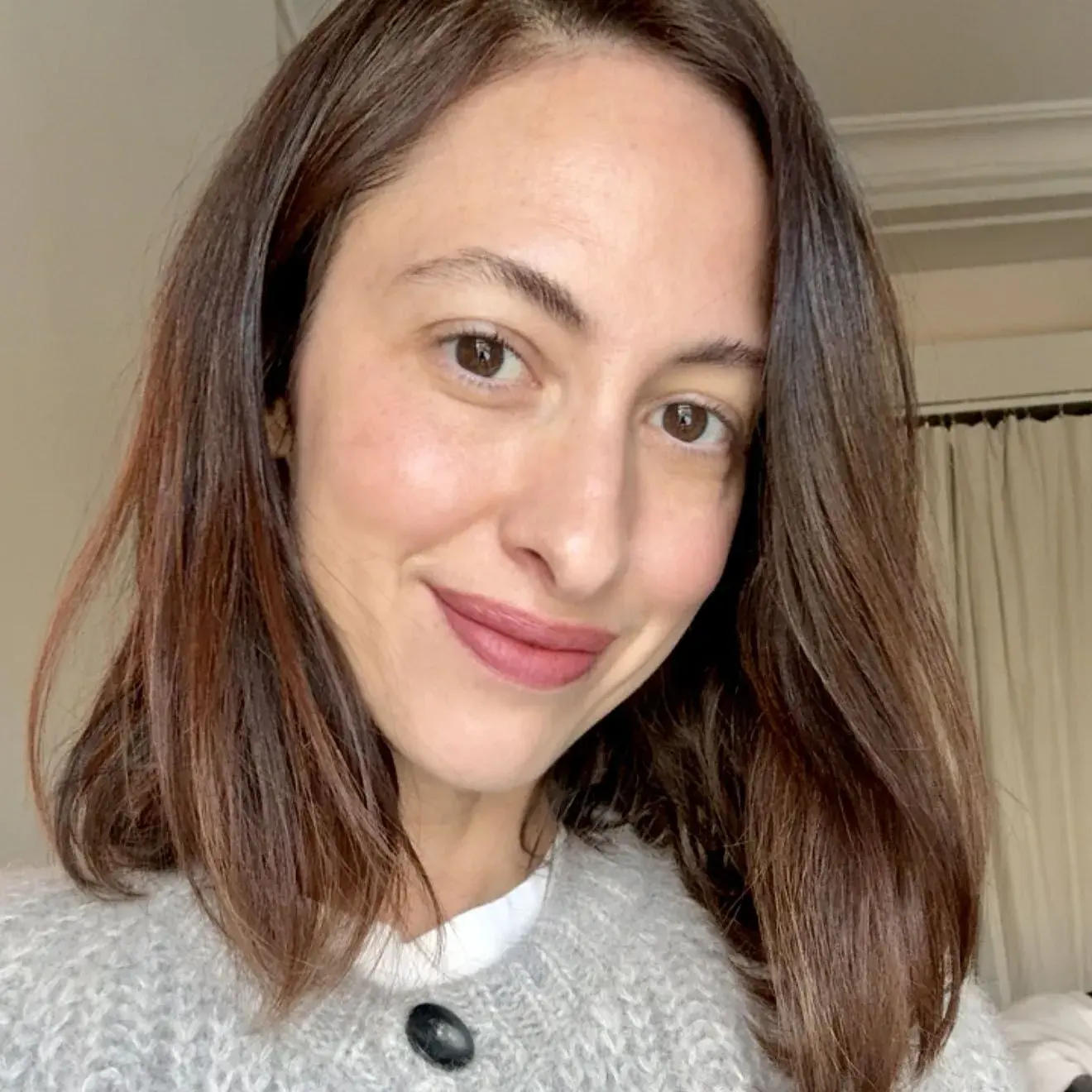 Wearing MERIT Beauty Signature Lip Blush in September