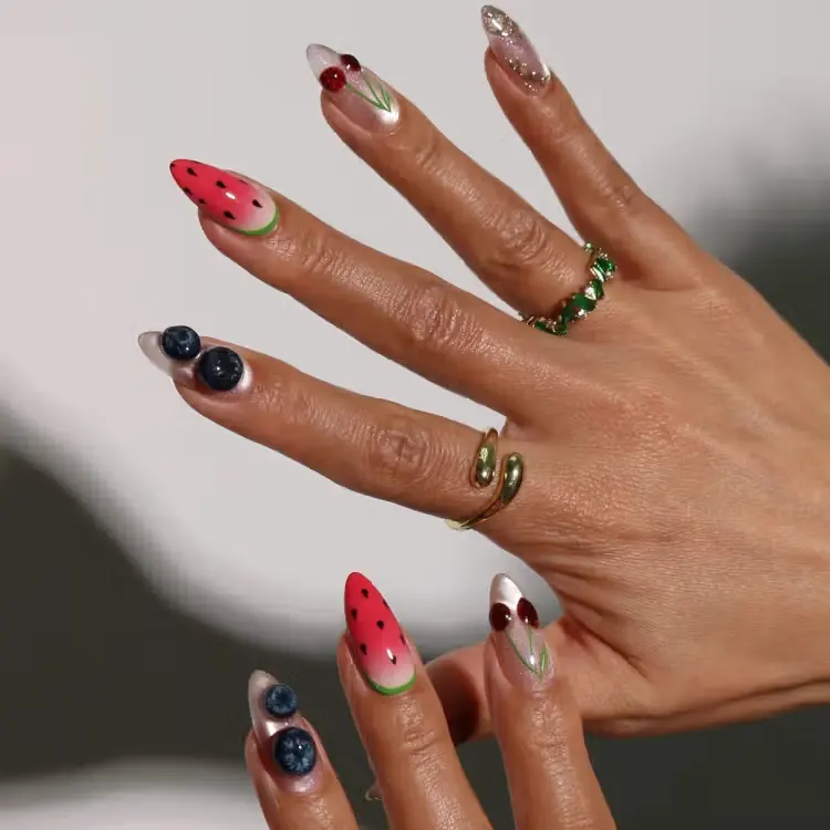 fruit salad nails