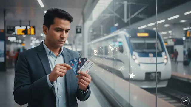Choosing the Right IRCTC Card? The choice of card should be based on personal travel frequency and expenditure on railway bookings. Regular IRCTC users might benefit from cards offering larger rewards on ticket purchases, while infrequent travellers may lean towards options with lesser fees and valuable travel perks. It's important for potential cardholders to look into joining and renewal fees, reward redemption policies, lounge access conditions, and more before making a decision. These co-branded cards can enhance typical journeys by turning ticket payments into rewards, provided they are used wisely and monthly payments are managed promptly.