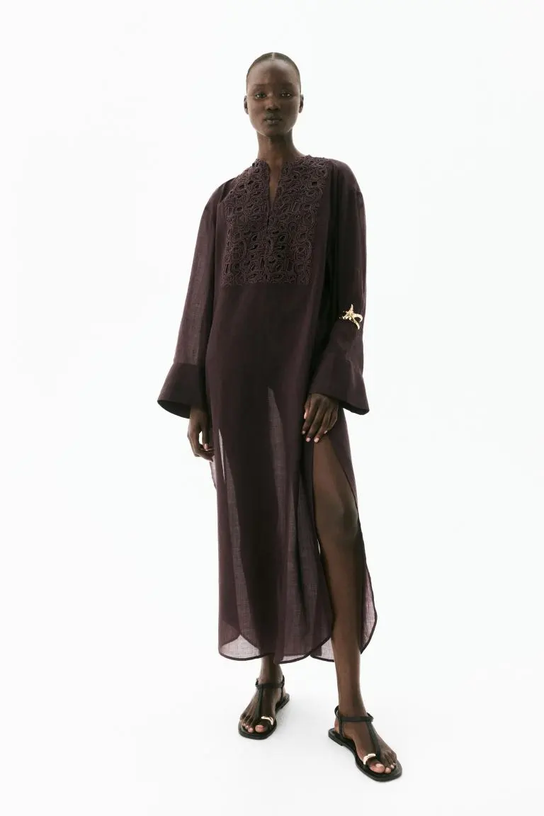 Ramie Kaftan Dress