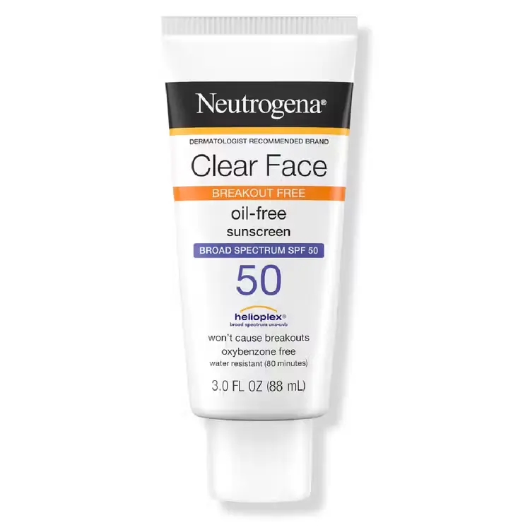 Neutrogena Clear Face Liquid Lotion Sunscreen Broad Spectrum SPF 50