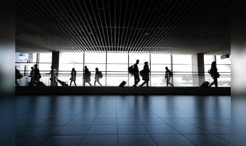 Union Civil Aviation Minister officially opens UDAN Yatri Cafe at Patna Airport via virtual platform.
