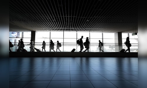 Union Civil Aviation Minister officially opens UDAN Yatri Cafe at Patna Airport via virtual platform.