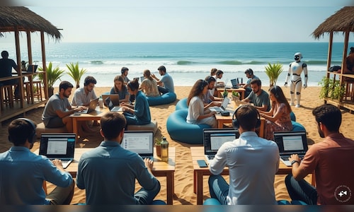 Beach huts transform into workspaces as Goa strives to become the premier destination for workations.