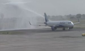 Commercial Operations Launch at Noida Airport in Jewar with IndiGo's Inaugural Flight from Lucknow | Watch