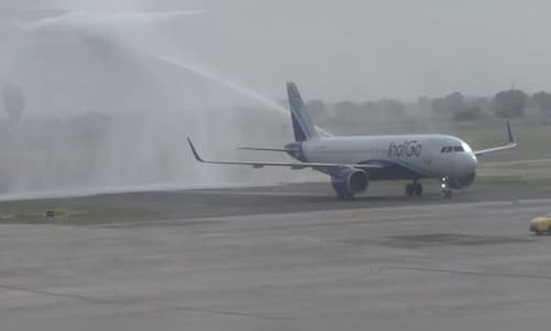 Commercial Operations Launch at Noida Airport in Jewar with IndiGo's Inaugural Flight from Lucknow | Watch