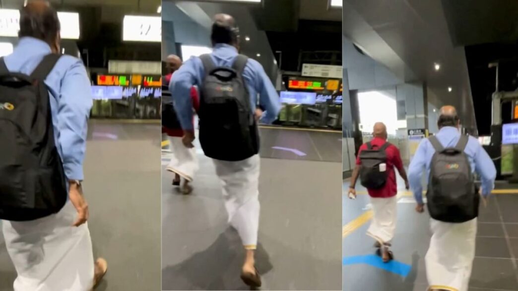 Zoho's Sridhar Vembu Runs in Traditional Attire for Japan's Bullet Train, Captivating the Internet | Check It Out