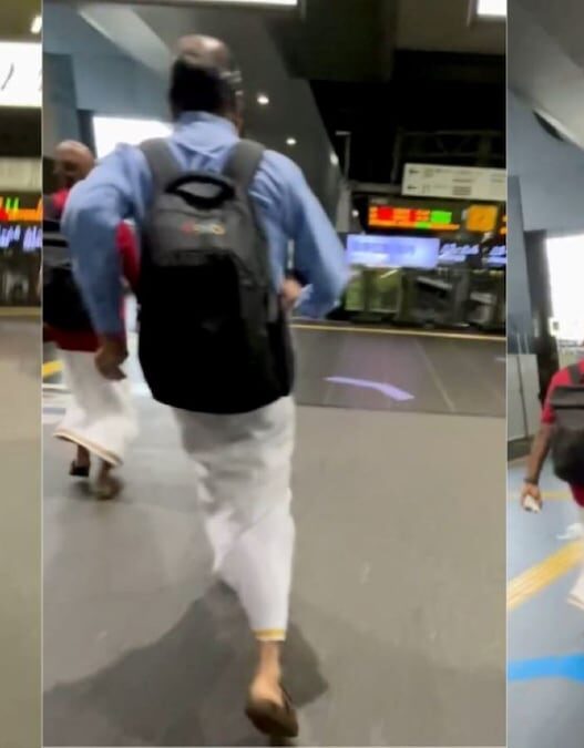 Zoho's Sridhar Vembu Runs in Traditional Attire for Japan's Bullet Train, Captivating the Internet | Check It Out